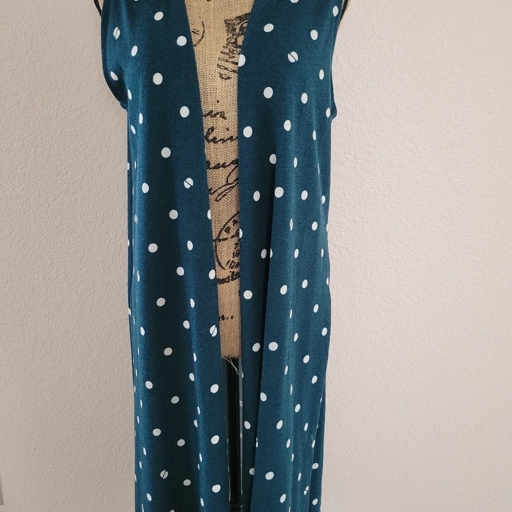 Lularoe Polka Dot Teal Joy / Medium